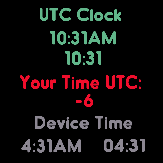 URL UTC Clock