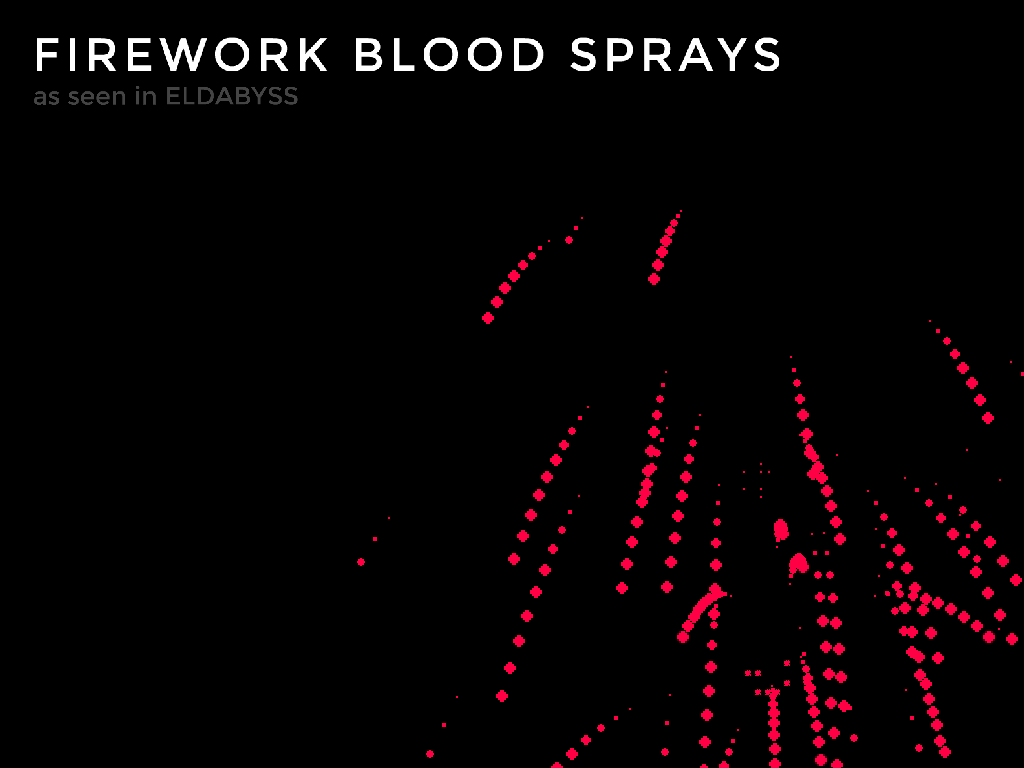 Firework Blood Spray Example