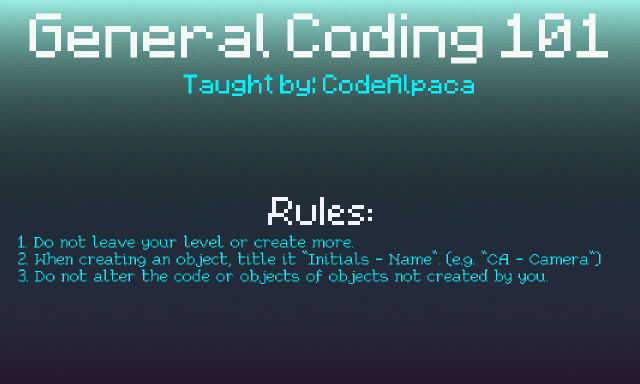 General Coding 101