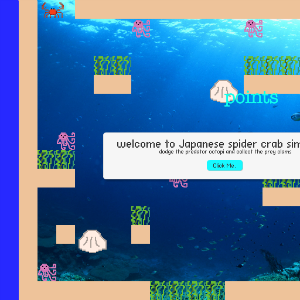 Japeapenese spider crab simulator