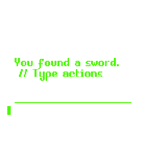You found a sword