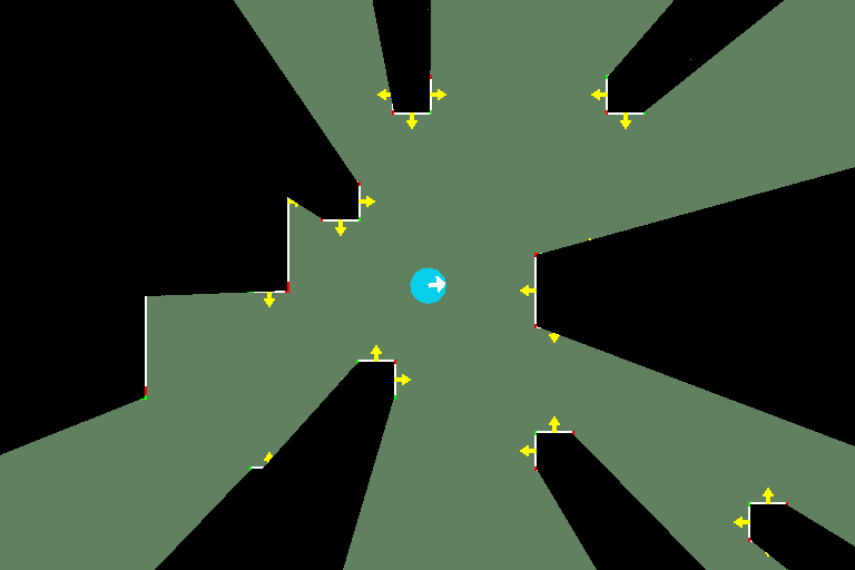 Shadow Cast / Line Of Sight 1 (No Raycasts)