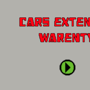 Cars Extended Warranty
