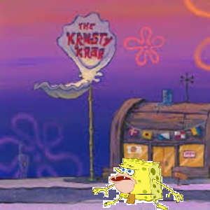 spongebob krusty krab panic