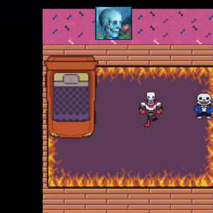 Sans and Papyrus in a hotel roleplay game: under development