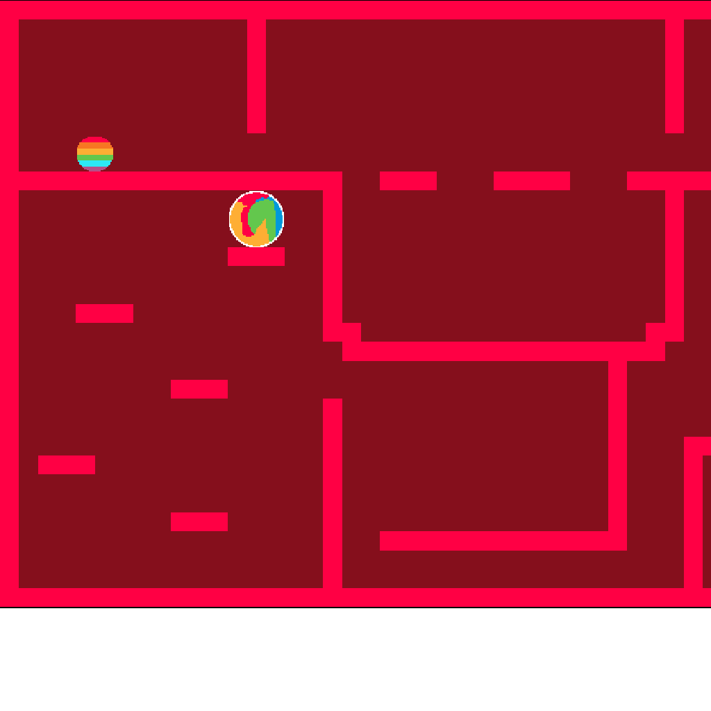 Raindow Ball Vs. Mono-color virus