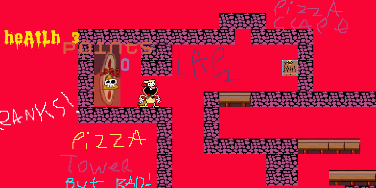 Pizza Tower but BAD (CO-OP) (pre-alpha) (TAUNTING!!) (rea description)