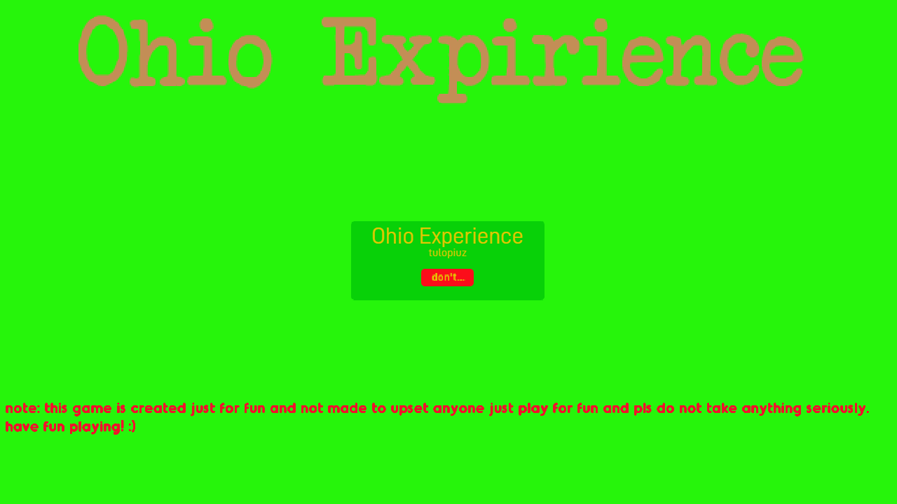 ohio experience