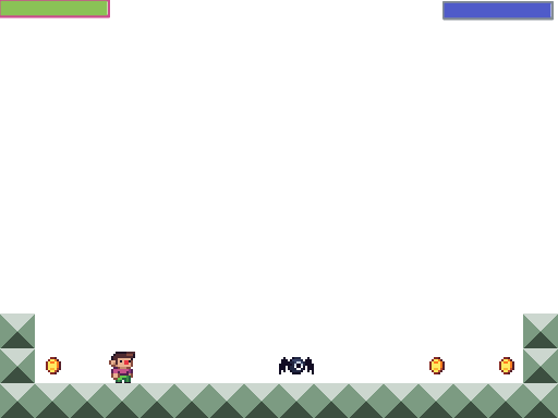 Health bar and collecting