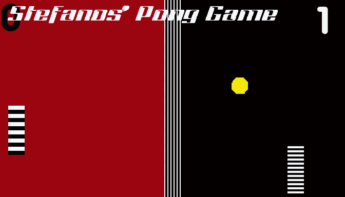 Stefanos' pong game